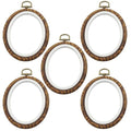 Bonsicoky Oval Embroidery Hoops, 5 Inch, 5 Pack
