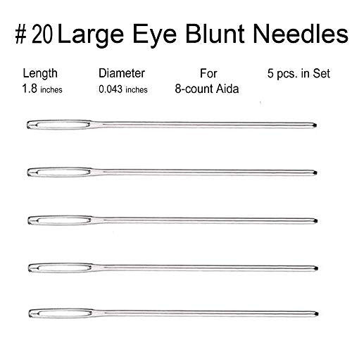 20pcs Tapestry Needles Four Sizes 18, 20, 22, 24 for Yarn and More