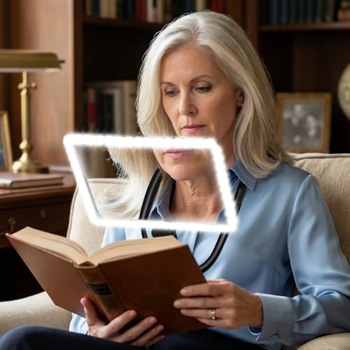 10X Magnifying Glass with Light for Reading