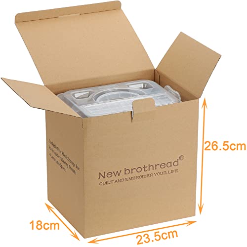 New brothread 4 Layer Stackable Clear Storage Box Organizer - size: 4 Layers