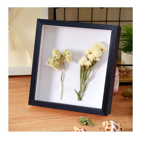 8x8 Shadow Box Frame Black Shadow Box Display Case 3 Pack Wooden Picture Frame Glass Surface Internal Depth 0.6 inch for Wall Or Tabletop - color: Black, size: 8x8 inch