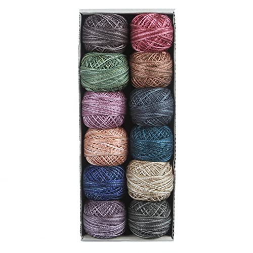 Valdani Pearl Cotton Sz 12 | Heirloom | 110 Yds/Ball - color: Heirloom, size: 12