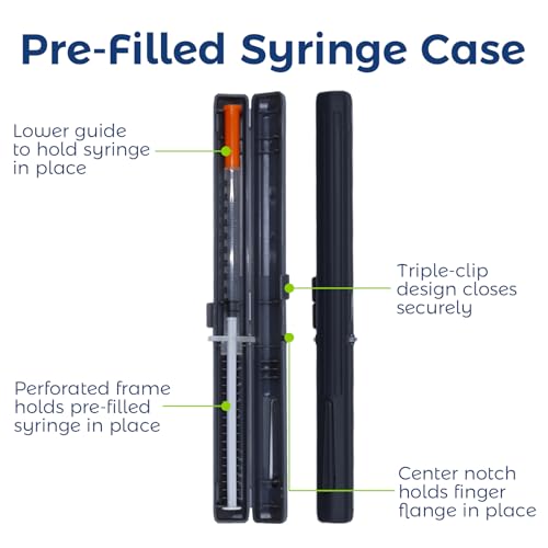 sijidou Insulin Cooler Travel Case with 80g TSA Approved Ice Pack for Diabetes Drug & Insulin Pen Insulated Cooling, Equipped with 2 Pre-filled Syringe Holder Case, Suitable for Dialy Life and Trips - size: Black