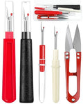 FIVEIZERO Seam Rippers for Sewing – 2 Big and 2 Small Stitch Remover Tools, Thread Ripper, Embroidery Removal Tool with Thread Snips - size: Basic Edition