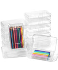 Mr. Pen- Plastic Pencil Case Box, 12 Pack - color: Clear, size: 12 Pack