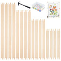 Jieting Wooden Stretcher Bars Kit with 100 Tacks, Canvas Stretcher Bars for Needlework, Embroidery, Cross Stitch, Needlepoint & Fabric Crafts Frame Set (6/8 / 10/12 Inch) - color: 6 / 8 / 10 / 12 Inch
