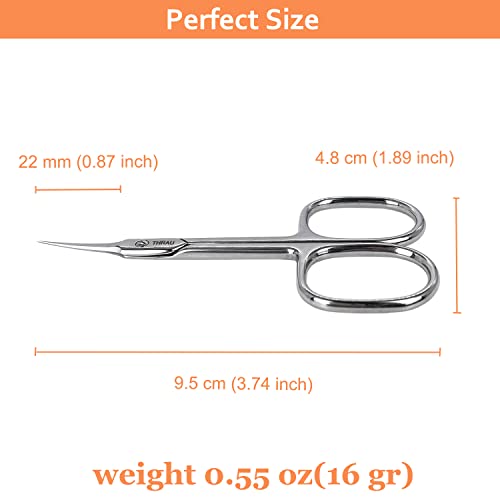 THRAU Profession Cuticle Scissors Extra Fine for Women and Men - size: Profession
