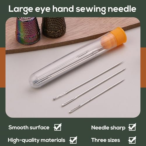 Nitlak 24 Pcs Thimbles Set, Thimbles for Hand Sewing with Needle Threader