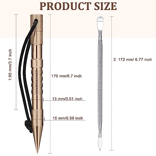 Ferraycle 12 Pcs Paracord FID Knotters Tool Set Stainless Steel, Khaki - style: Khaki