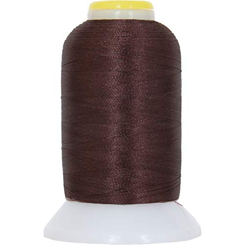 ThreadArt 60wt Embroidery Bobbin Thread, 1000M, Dark Brown - color: Dk Brown