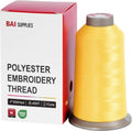 BAI Polyester Embroidery Machine Thread 5000 Yards Bright Yellow+822 - color: Bright Yellow+822