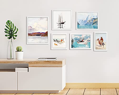 LaVie Home 4x6 Picture Frames (12 Pack, White) Simple Designed Photo Frame with High Definition Glass for Wall Mount & Table Top Display, Set of 12 Classic Collection - color: White, size: 4x6