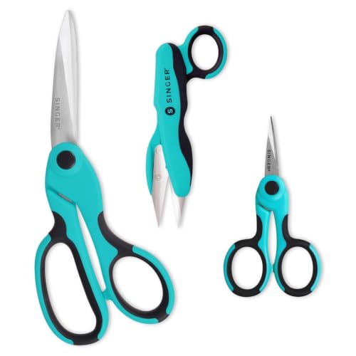 SINGER ProSeries™ Sewing Scissors Bundle, Fabric, Detail & Snips, 3 Count - color: Teal
