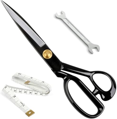 10" High Carbon Steel Fabric Scissors, Ergonomic - size: 10 inch