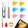 Edge Stit Lock and Sewing Gauge Set, 11pcs 3mm/4mm Hand Sewing Guide Tool for Daily Garment Mending and Precision Quilting Projects with Rulers Seam Ripper