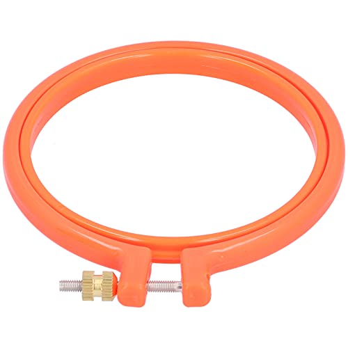 GLOGLOW 4in Cross Stitch Embroidery Circle, Plastic Embroidery Hoops - size: 4in