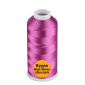 Simthread Rayon Embroidery Thread 5500 Yards, 40wt 100% Rayon Viscose for Commercial and Domestic Machines - Fuchsia 1110 - color: Fuchsia1110