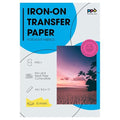 PPD 10 Sheets 8.5x11" Iron-on Heat Transfer Vinyl Paper Light Fabrics - size: 8.5 x 11, style: Light (10 Sheets)