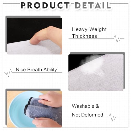 New Upgraded Heavy Weight White Iron-On Non-Woven Fusible Interfacing