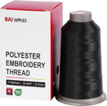 BAI Polyester Embroidery Machine Thread 5000 Yards Black+402 - color: Black+402