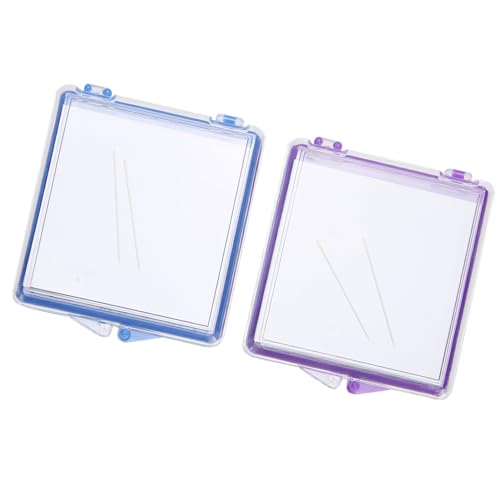 Zerodis 2 Pcs Needle Storage Case with Magnetic, Multifunction DIY Auxiliary Tool Magnetic Needle Keeper for Cross Stitch Sewing Knitting Pin Organizer