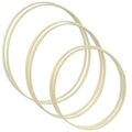 Unlorspy Wooden Bamboo Floral Hoops, 6Pcs, 3 Sizes (8/10/12 inch) - size: 8/10/12 inch,6pcs