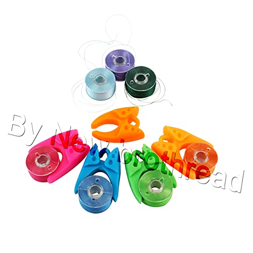New brothread 60 Thread Spool Holder + 20 Bobbin Holders + 20 Bobbin Clips - color: 60 Spool Huggers + 20 Bobbin Holders + 20 Bobbin Clamps