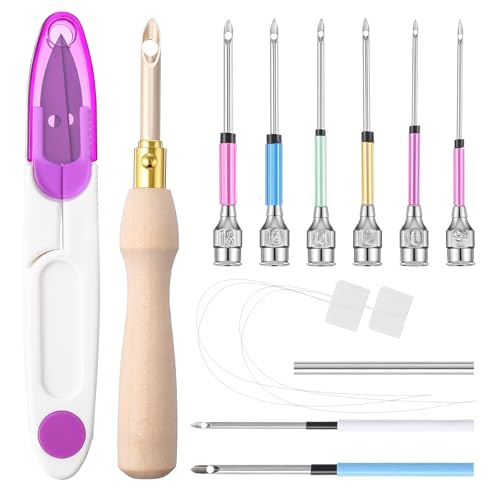 13Pcs Punch Needle Tool Adjustable Punch Needle Embroidery Kit,for Beginner