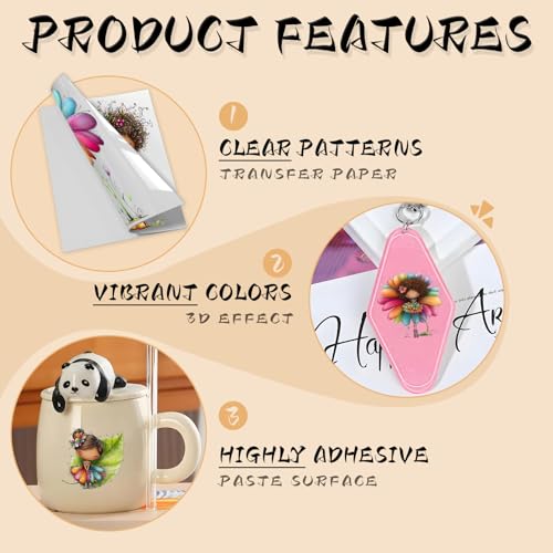 UV DTF Stickers 105 Pcs Whimsical Fairy UV DTF Cup Wrap for Glass - style: Whimsical Flower Fairy Girl