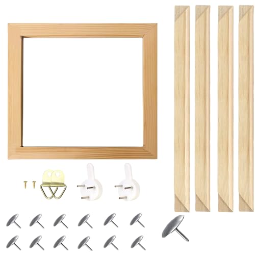 Wooden Frame DIY Picture Frames Art Suitable for Home Decor Painting Digital Diamond Drawing Paintings, Display Pictures 20x20 picture frames for wall (50 * 50CM) - color: 50*50CM