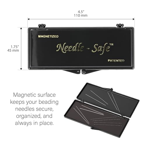 Needle-Safe Magnetized Needle Case, Rectangle 4.5x1.75 Inches, 1 Case