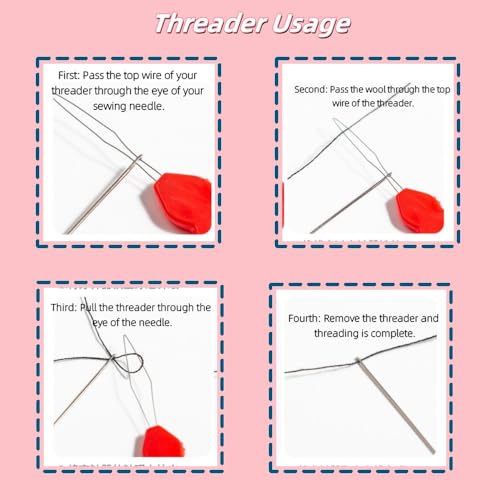 48 Pcs Yarn Needles Set,Curved Darning Needles for Yarn,Plastic Needles for Yarn,Tapestry Needle Weaving Knitting Sewing Needle