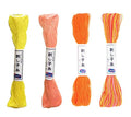 Olympus Sashiko Thread 20m Skein Color Bundles (Sherbert: 75-22-25-29) - color: Sherbert: 75-22-25-29