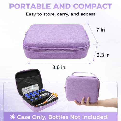 Peptide Case for Fridge, Insulin Vial Case for Diabetics - color: Purple-11×(1-10ml)+1*30ml