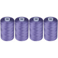 Simthread All Purpose Sewing Thread, 4 Spools Each 1000 Yards of Polyester Threads for Sewing Machine, Sewing Machine Supplies for Beginners, Hand Stitching, Quilting, Serger (Purple) - color: Purple