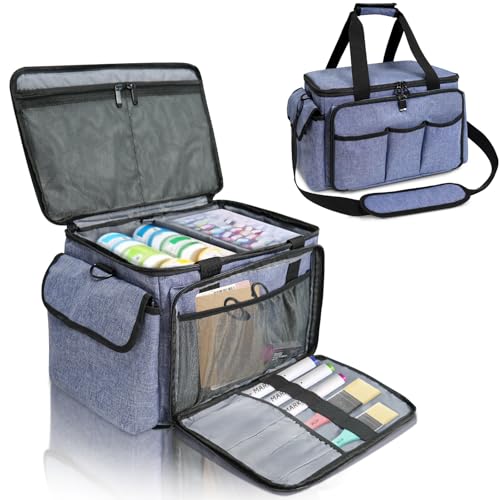 ORKELS Craft Supplies Organizer Bag, Portable Storage Tote