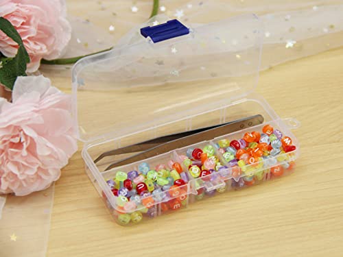 20Pack Clear Plastic Storage Boxes 10Grids for Beads&Jewelry - size: 20pcs 10 Grids Box