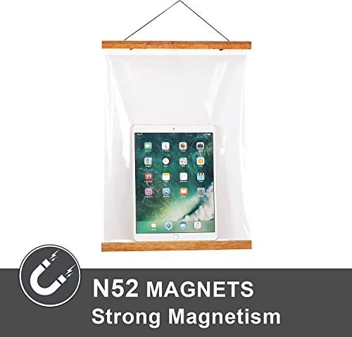 WITCOLOR Magnetic Poster Hanger Frame 28x22 28x20 28x40 Poster Frame 28 Inch Wide 1 Pack Magnetic Hanging Frame Teak Wood 28" Wide Magnetic Poster Hanger Picture Frame - color: Teak Wood, size: 28 Inch