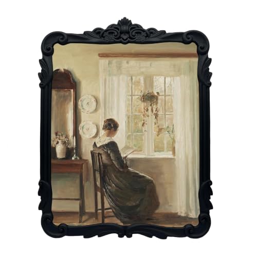 Vintage Picure Frames 8x10 Antique Black Gothic Picture Frames for Tabletop and Wall Mount Ornate Victorian Home Decor Gallery Wall Decor(8x10 inch) - color: Black, size: 8x10