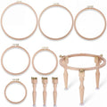 Novabright 3 Wooden Embroidery Hoop Holder Legs, 5"-10" Frame Holder Stand