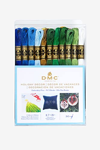 DMC Embroidery Floss Pack - Holiday Decor - 8.7 Yards - 30 skeins - color: Assorted, size: 8.7 Yards (30 skeins)