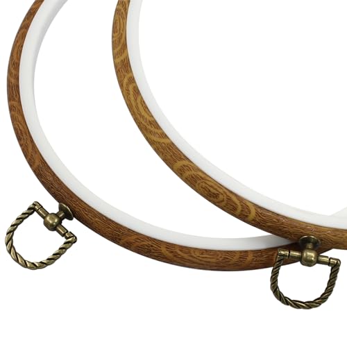 Waziaqoc 8 Inch Embroidery Hoop Frame Set, Round Circle, 3 Pcs - style: 8 inch
