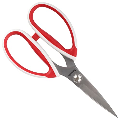JubileeYarn Workhorse Bertha All Purpose Heavy Duty Scissors - Red & White - 1 Unit - color: Workhorse Bertha - Red & White, size: 1 Unit