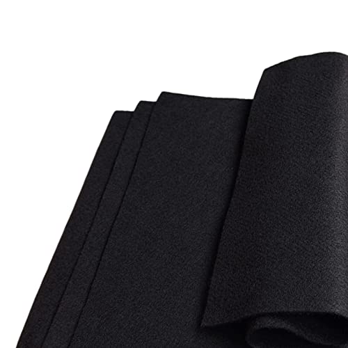 Jtnohx Color Felt Fabric Soft Felt Sheets for Crafts Black 20Pcs 8"x12" - color: Black