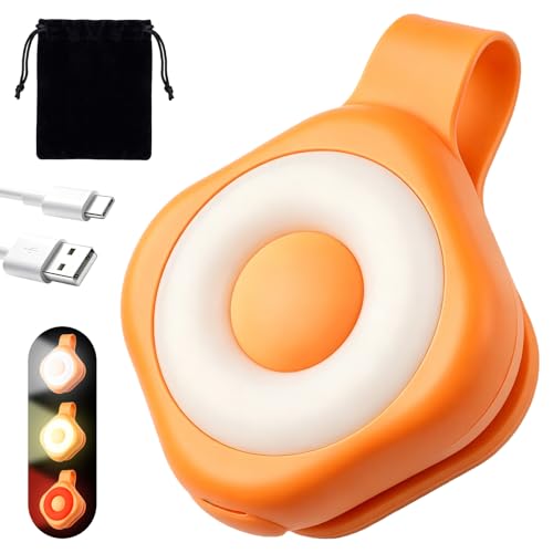 Rechargeable Nurse Lights Clip On for Night Shift, Badge Light - color: F-Orange