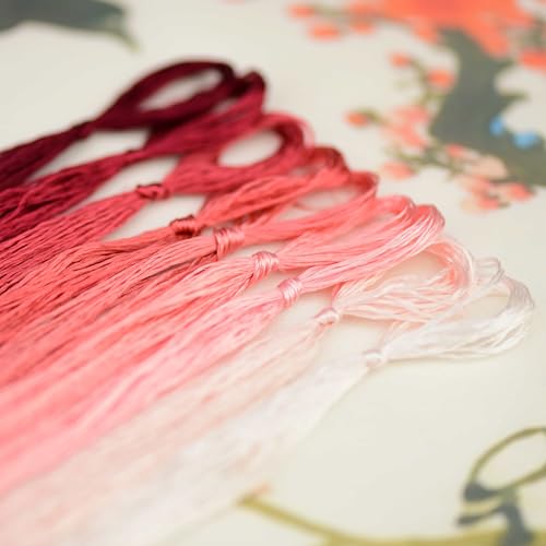 Natural 100% Mulberry Handmade Embroidery Silk Thread Silk Floss (48) - color: 48