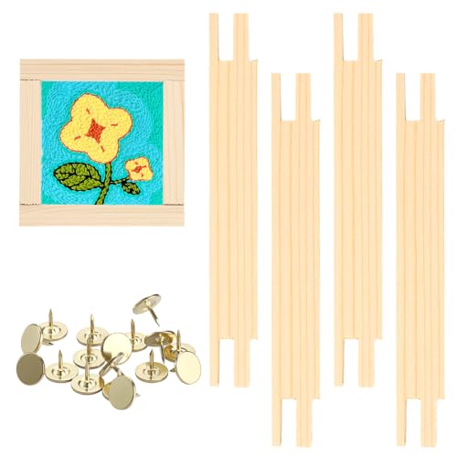 OwnMy 6 Inch Needlepoint Stretcher Bars Wood Stretcher Bars for Needlework - size: 6 Inch