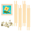 OwnMy 6 Inch Needlepoint Stretcher Bars Wood Stretcher Bars for Needlework - size: 6 Inch