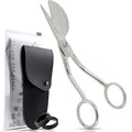 Duckbill Scissors for Applique & Embroidery - Double Curved, 6", Polished - color: Polished