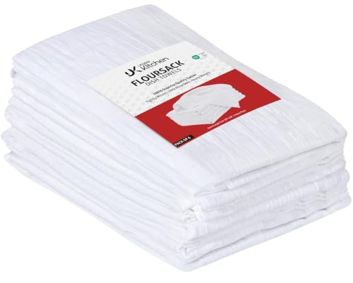 Utopia Kitchen White Flour Sack Towels [6 Pack - 28 x 28 Inch] 100% Cotton - color: White, size: 6 Pack